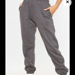 Pretty Little Thing Charcoal Joggers